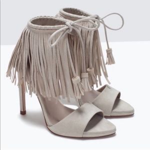 Zara Fringe Heels